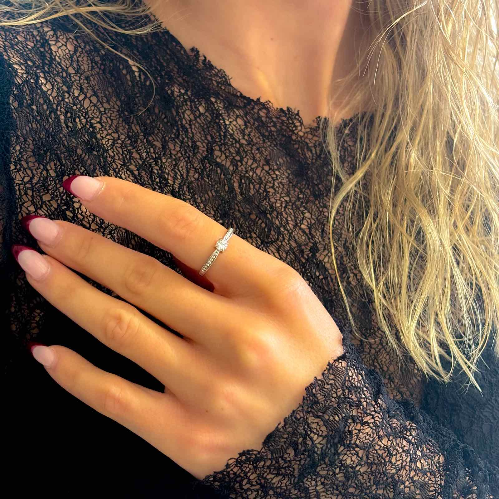 Γυναικείο Ατσάλινο Μονόπετρο Δαχτυλίδι - Tigra Ring ( χρυσό, ασημί)