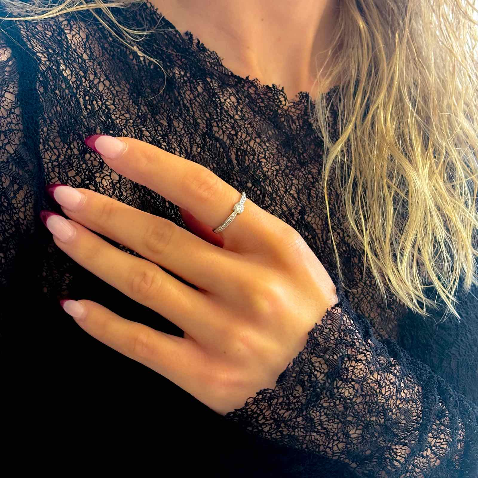 Γυναικείο Ατσάλινο Μονόπετρο Δαχτυλίδι - Tigra Ring ( χρυσό, ασημί)