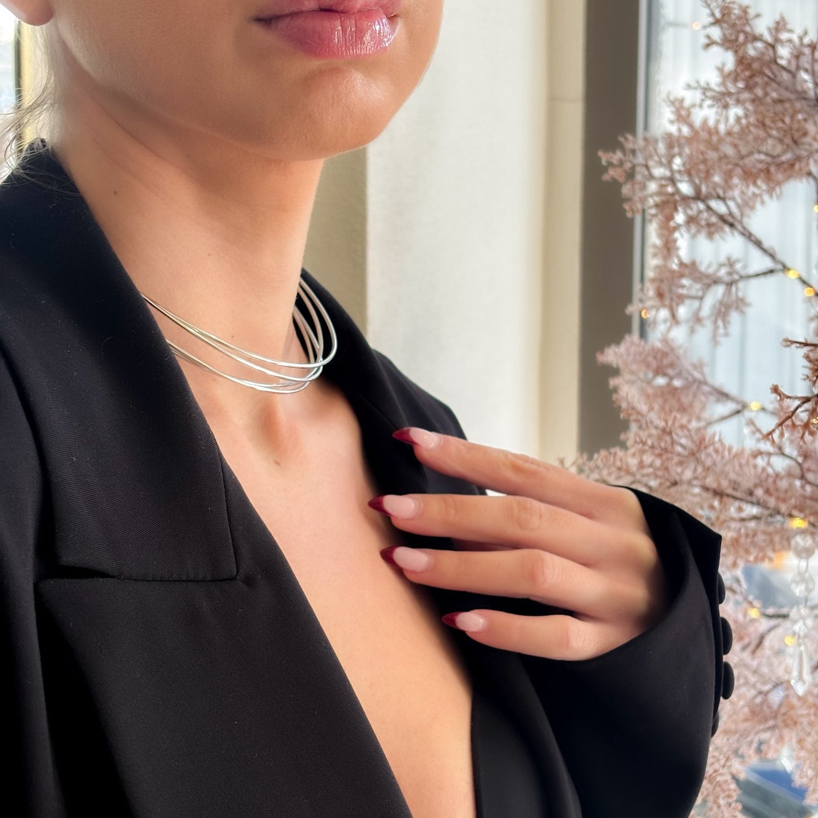 Γυναικείο Ατσάλινο Κολιέ Τσόκερ - Dahla Chocker (χρυσό, ασημί)