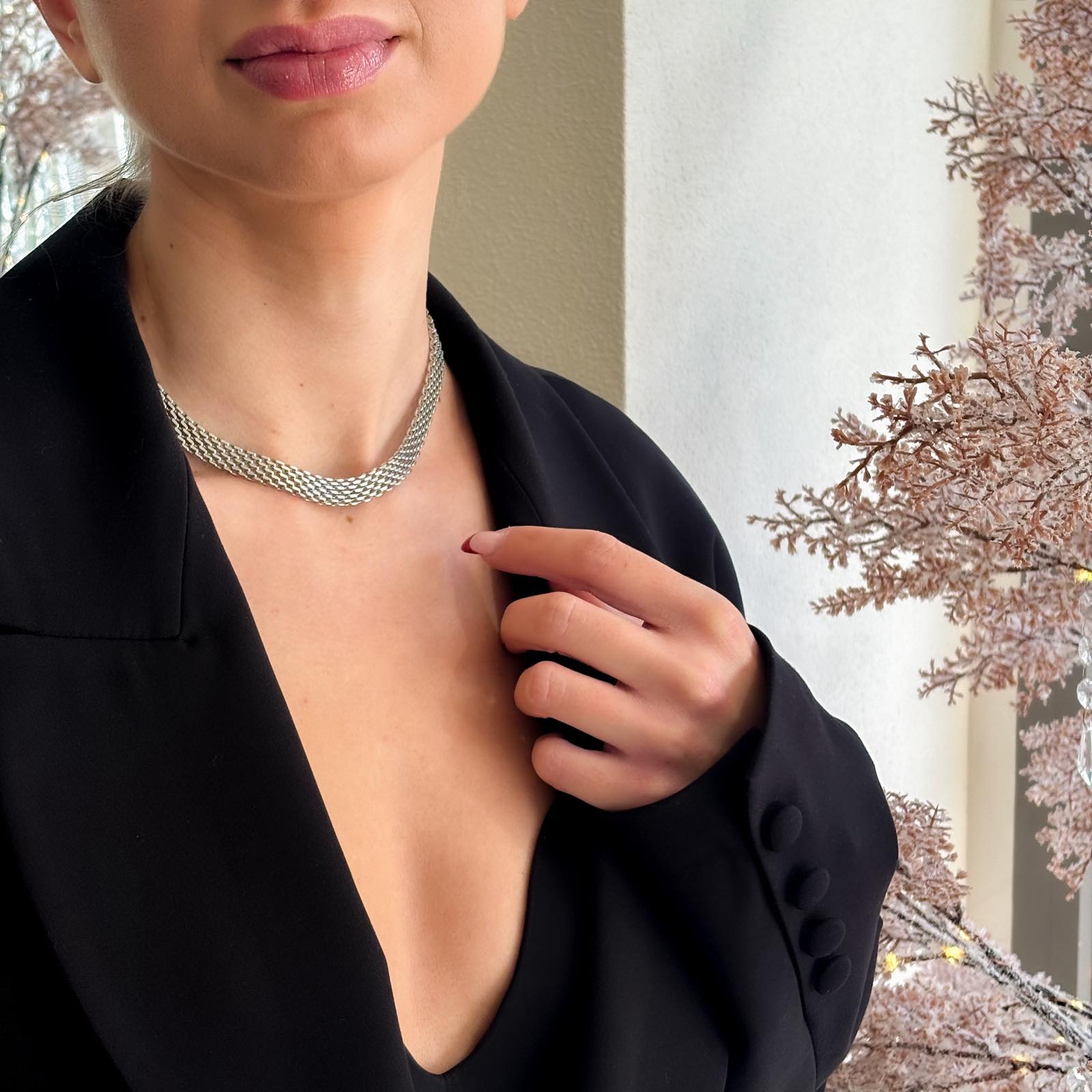 Ατσάλινη Αλυσίδα Λαιμού - Zuerat Necklace ( χρυσό, ασημί)