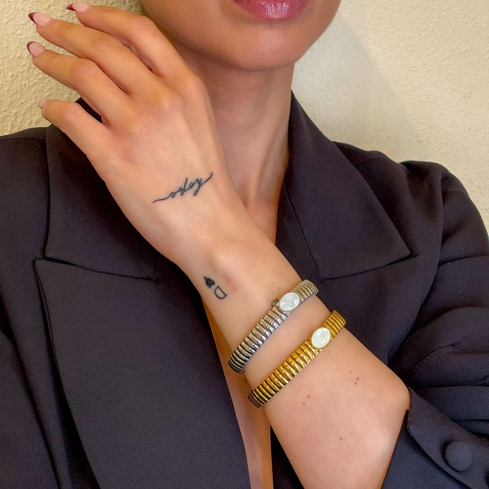 Γυναικείο Ατσάλινο Βραχιόλι - Baddar Bracelet ( χρυσό, ασημί)