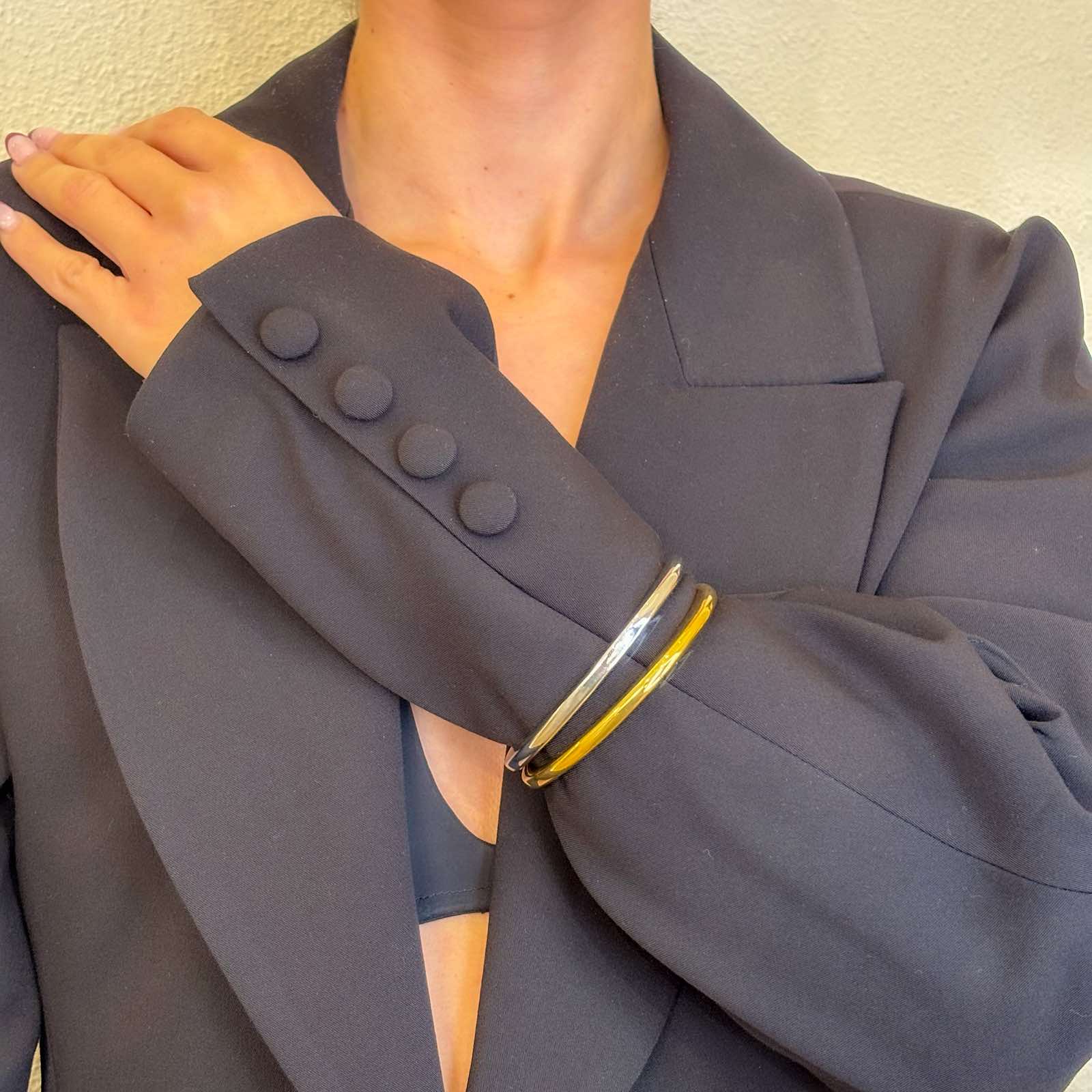 Γυναικείο Ατσάλινο Βραχιόλι - Nefza Bracelet ( χρυσό, ασημί)