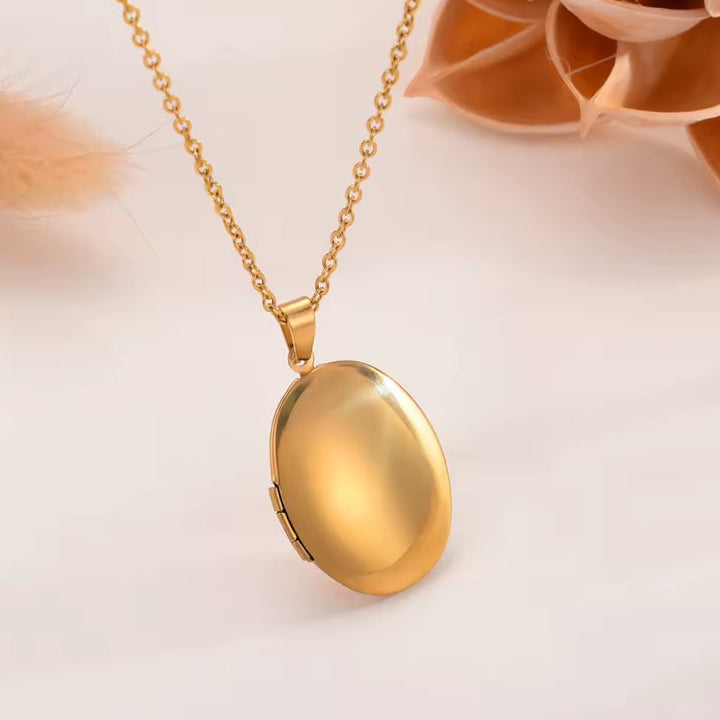 Ατσάλινο Κολιέ Φωτογραφοθήκη - Amelie Necklace ( χρυσο, ασημί)