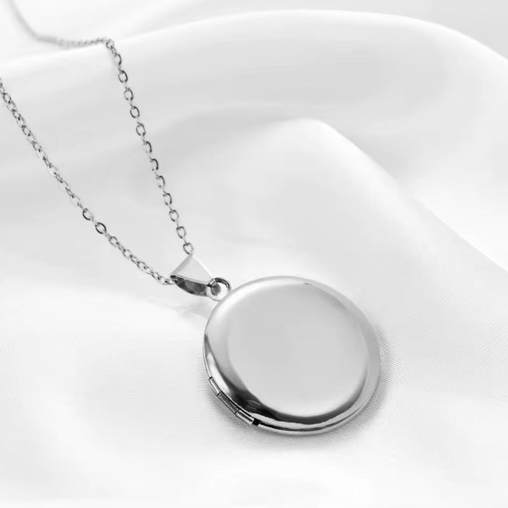 Ατσάλινο Κολιέ Φωτογραφοθήκη - Dali Necklace ( χρυσο, ασημί)