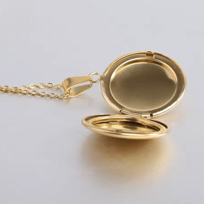 Ατσάλινο Κολιέ Φωτογραφοθήκη - Dali Necklace ( χρυσο, ασημί)