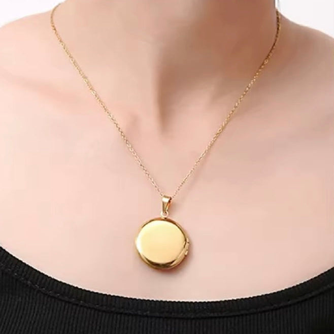 Ατσάλινο Κολιέ Φωτογραφοθήκη - Dali Necklace ( χρυσο, ασημί)