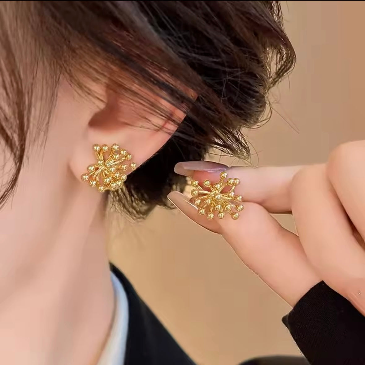 Γυναικεία Ατσάλινα Σκουλαρίκια - Shiyan Earrings χρυσό, ασημί)