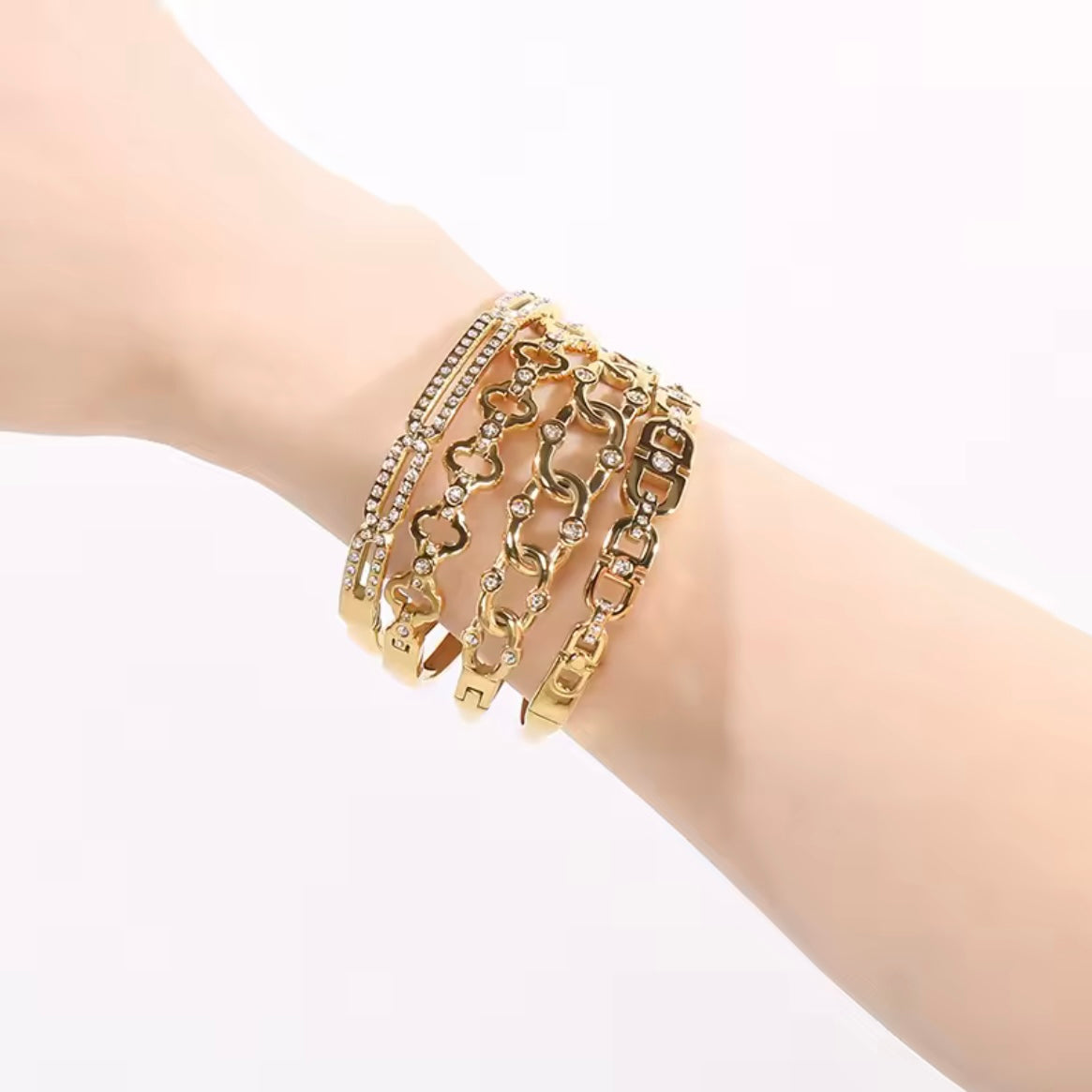 Γυναικείο Ατσάλινο Βραχιόλι - Zegia Bracelet ( χρυσό, ασημί)