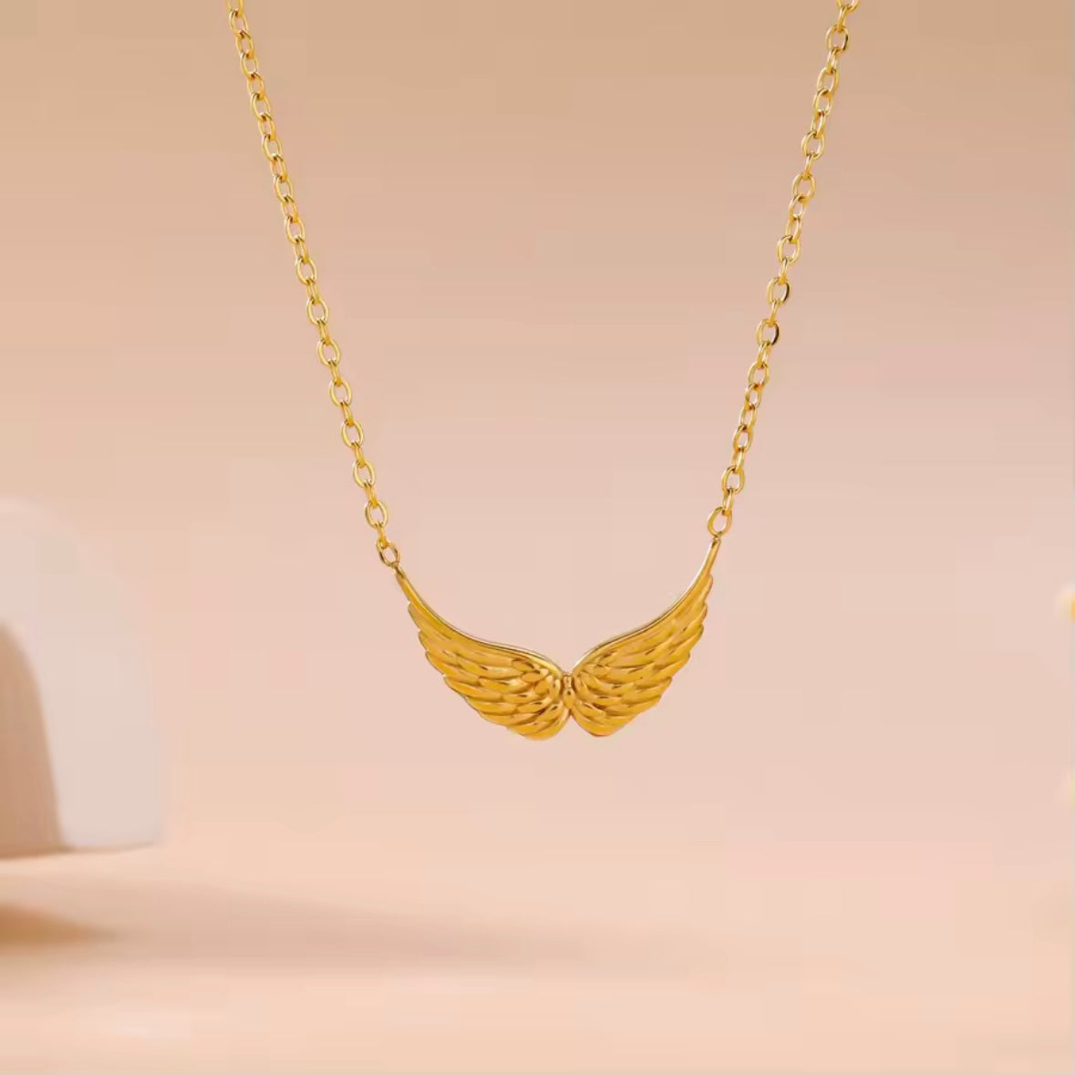 Γυναικείο Ατσάλινο Κολιέ -  My Wings Necklace (χρυσό, ασημί)