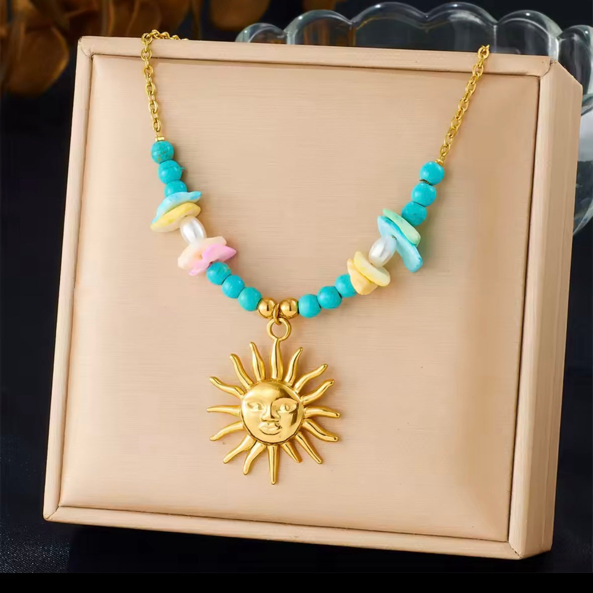 Ατσάλινο Κολιέ Με Ζιρκόν - Lamta Necklace