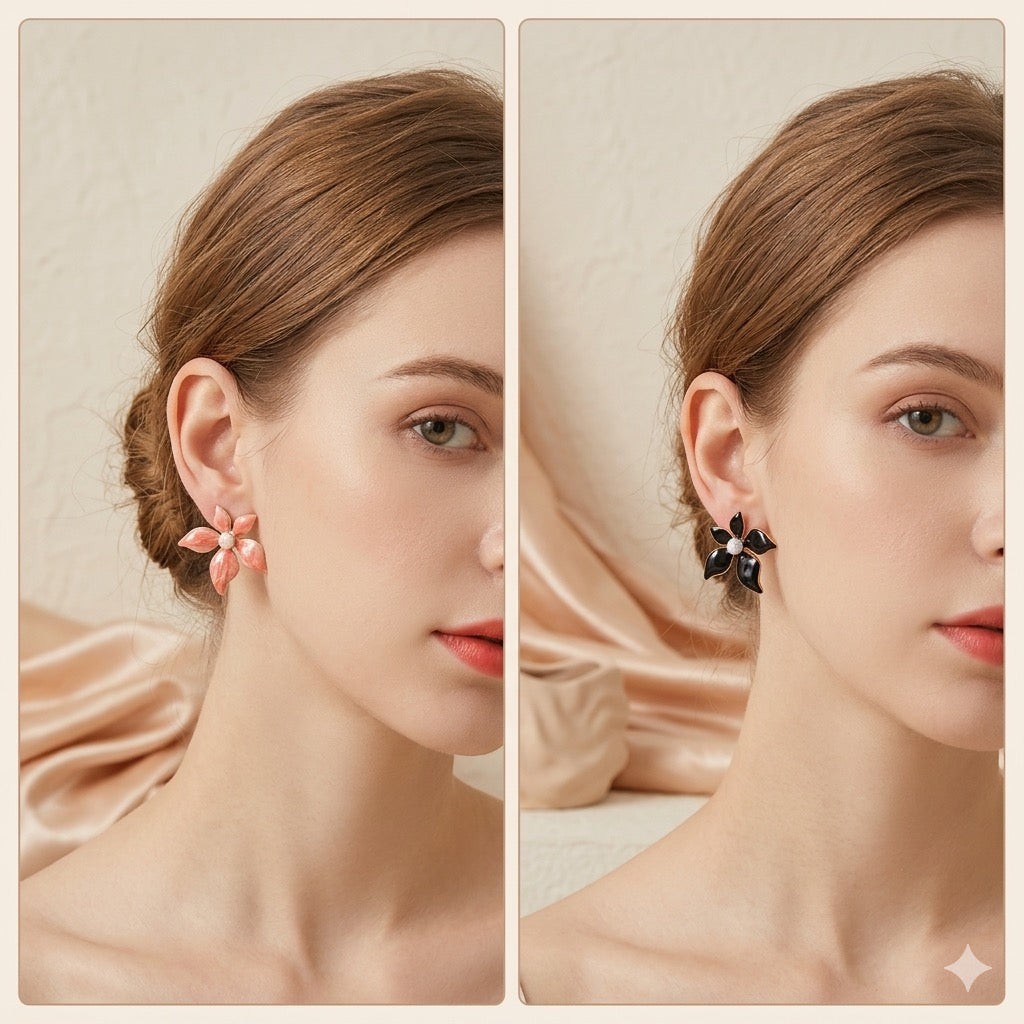 Γυναικεία Ατσάλινα Σκουλαρίκια - Lienz Earrings ροζ