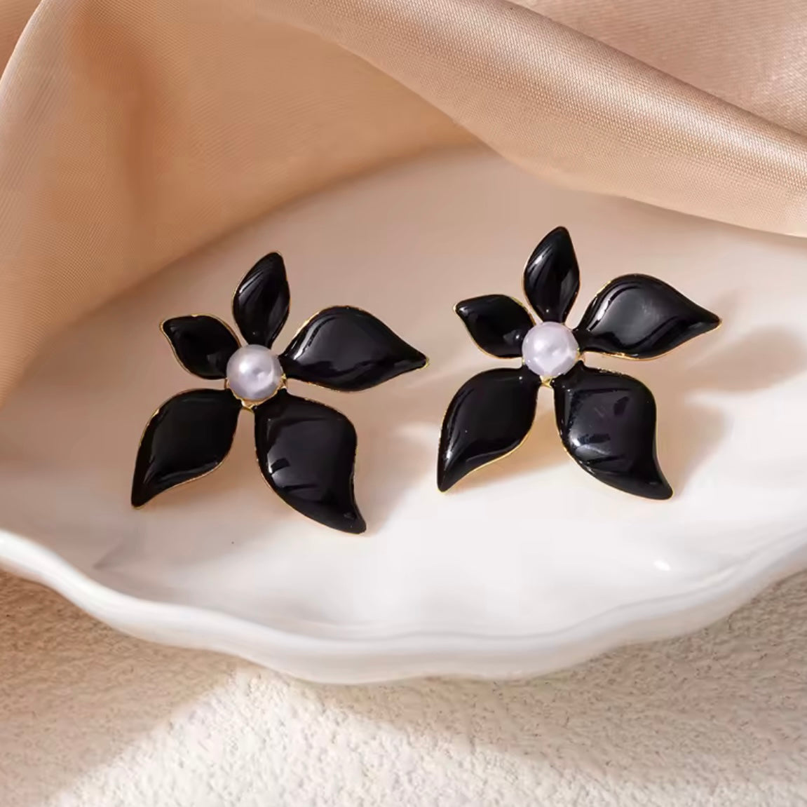 Γυναικεία Ατσάλινα Σκουλαρίκια - Lienz Earrings μαυρο