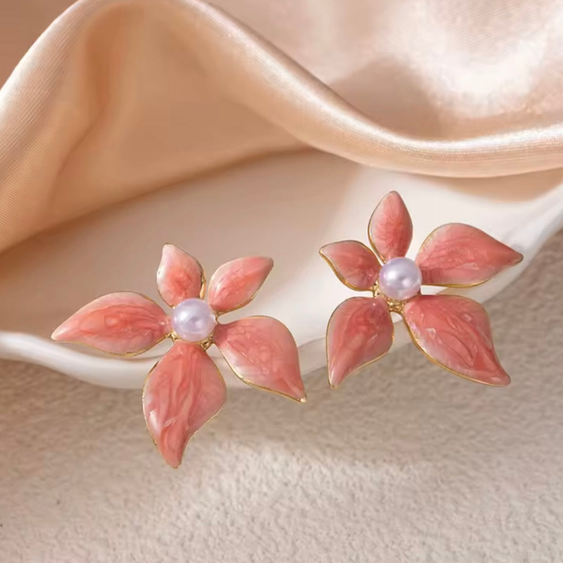 Γυναικεία Ατσάλινα Σκουλαρίκια - Lienz Earrings ροζ