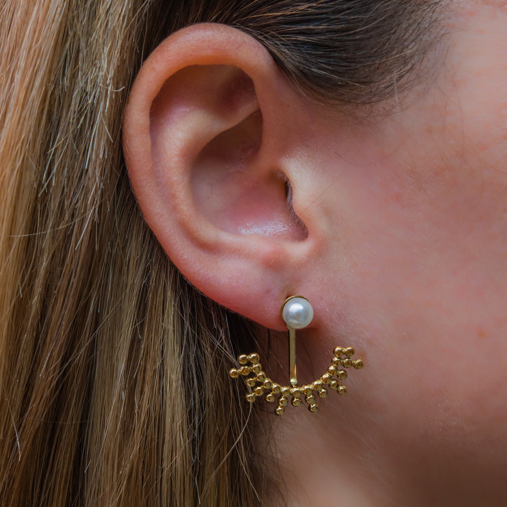 Ατσάλινα Σκουλαρίκια - Taraq Earrings ( Χρυσό, Ασημί)