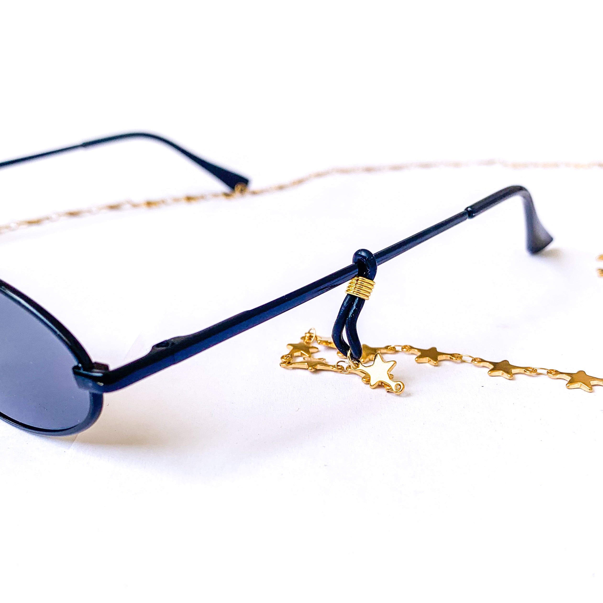 Ατσάλινη Αλυσίδα Μάσκας/Γυαλιών - Sunglasses Chain Starry(χρυσό, ασημί)