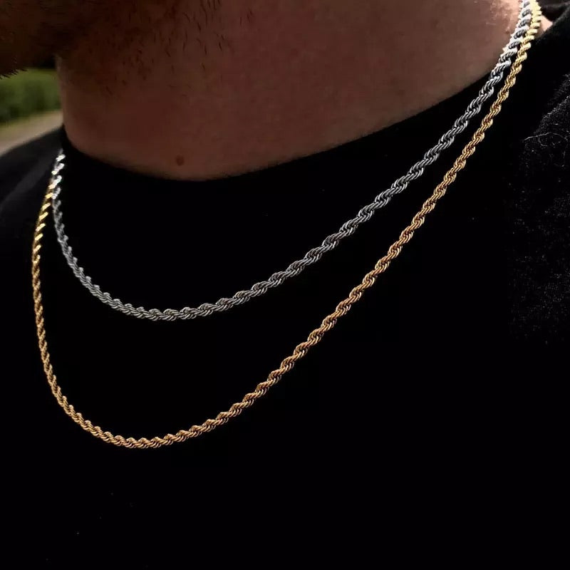 Ατσάλινη Aλυσίδα Λαιμού(unisex)-Kona chain Necklace 50cm