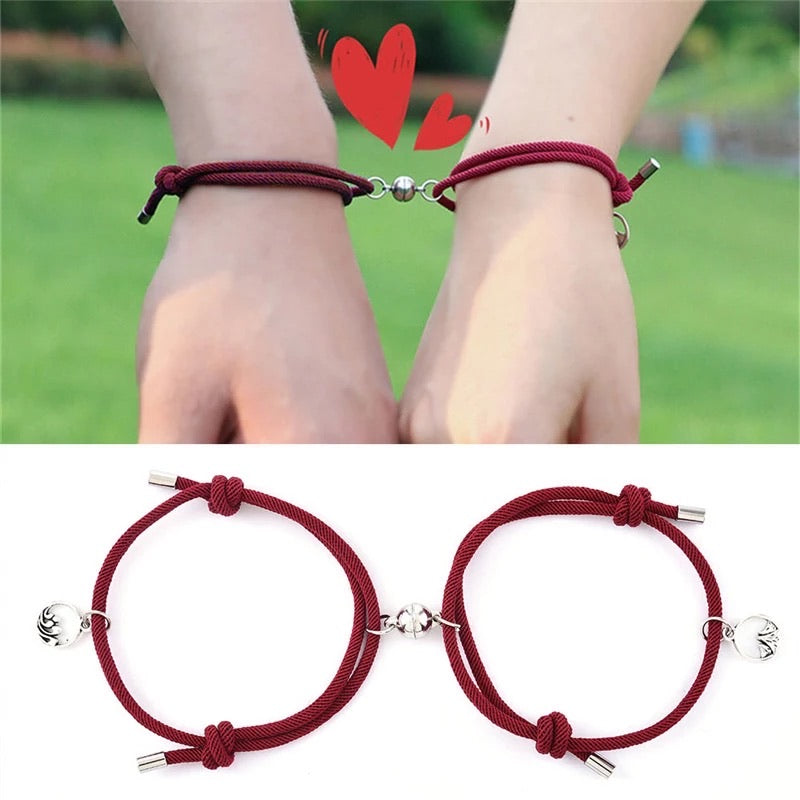 Βραχιόλια για ζευγάρια με μαγνήτη - Distance Couple Love Bracelets