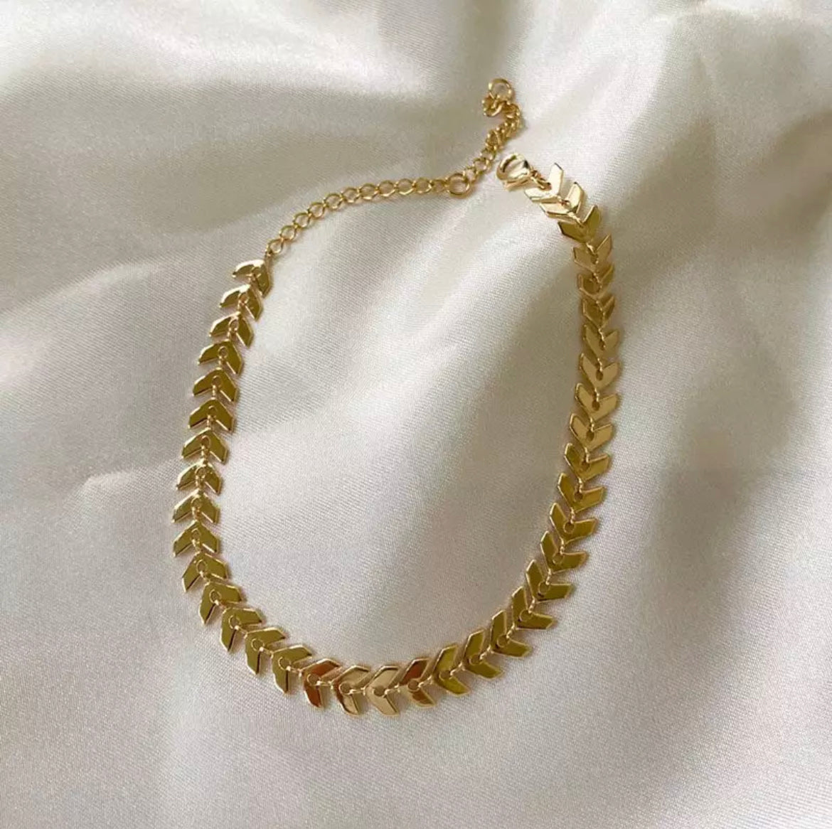 Ατσάλινη Αλυσίδα Χεριού -Arrow Bracelet (χρυσό, ασημί)