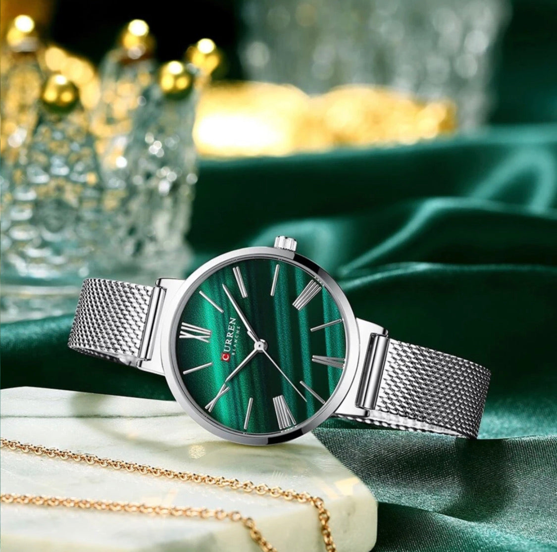 Γυναικείο Ρολόι - Curren 9076 Silver Green