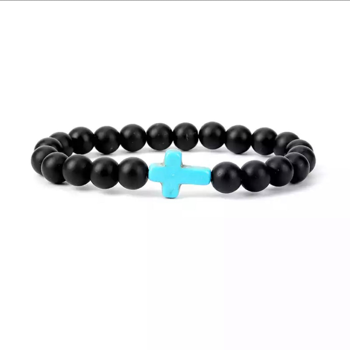 Black Cross Bracelet