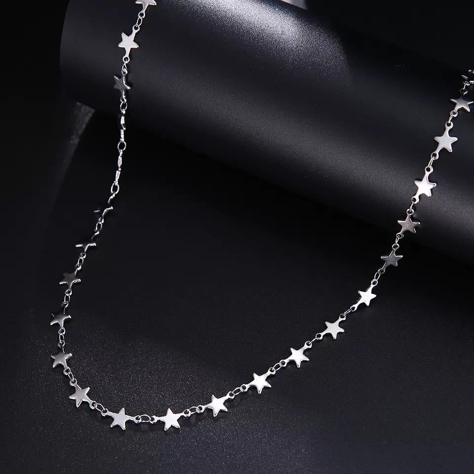 Ατσάλινη Αλυσίδα Μάσκας/Γυαλιών - Sunglasses Chain Starry(χρυσό, ασημί)