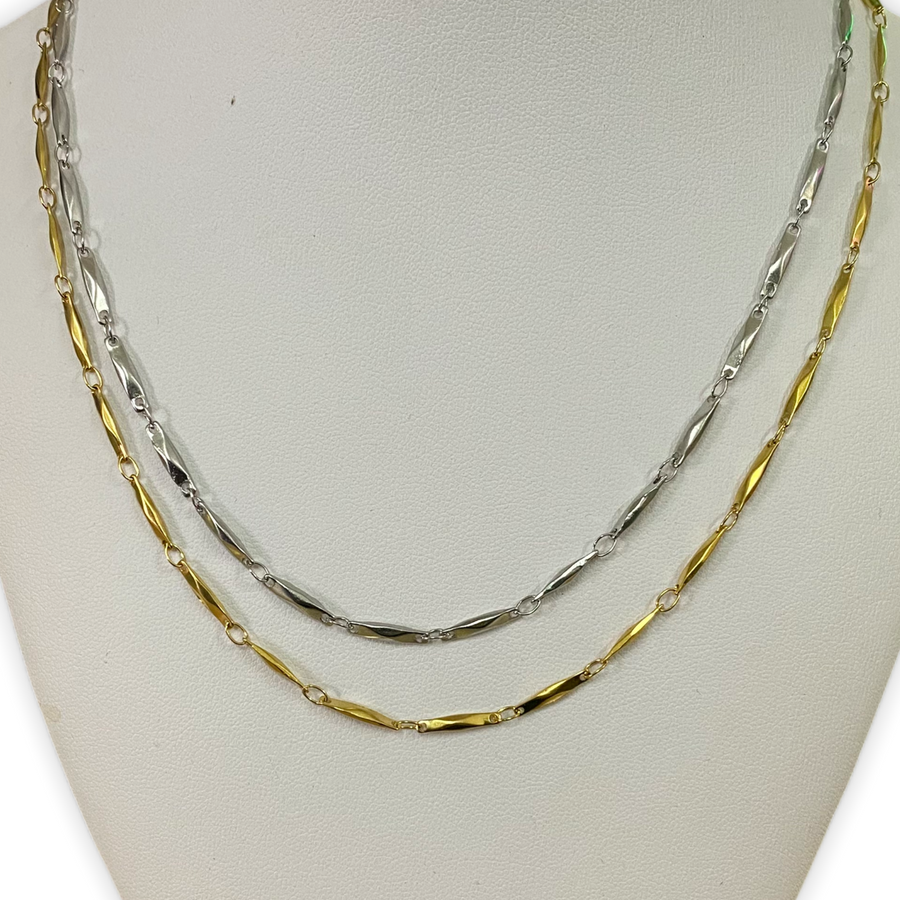 Ατσάλινη Αλυσίδα Λαιμού - Triumph Chain (χρυσό, ασημί)