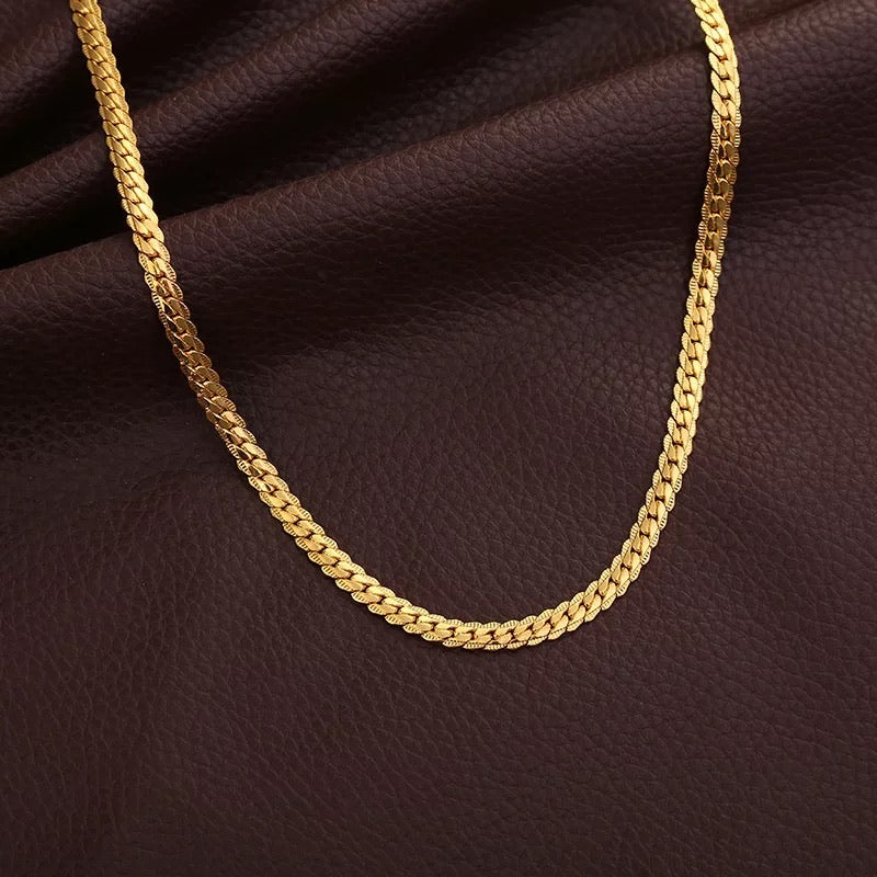 Ατσάλινη Αλυσίδα Λαιμού - Thick Chain(χρυσό, ασημί)