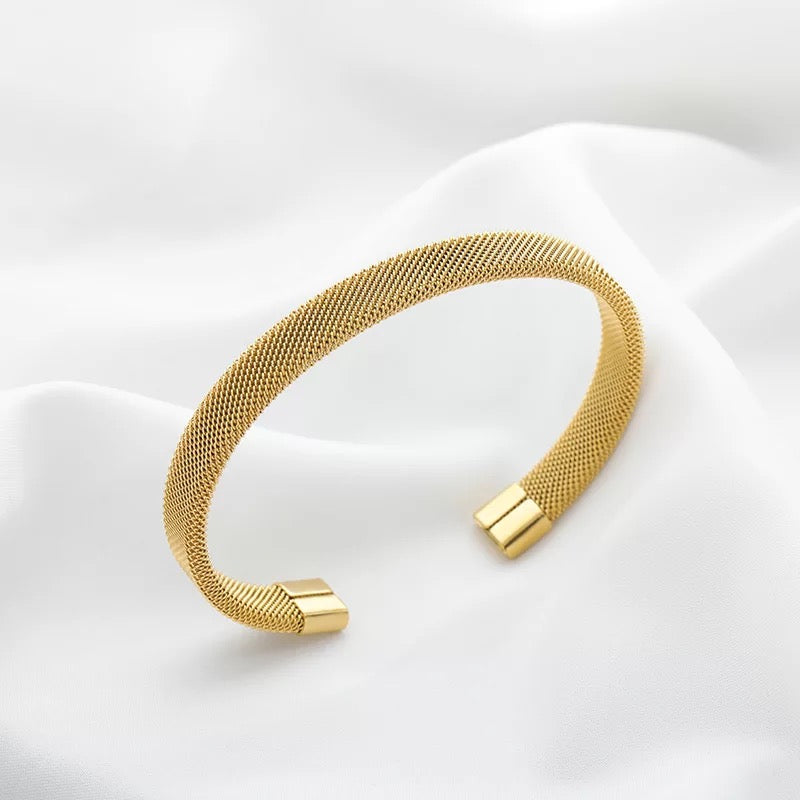 Ατσάλινο Βραχιόλι-Braid Cuff Bracelet ( χρώματα…)