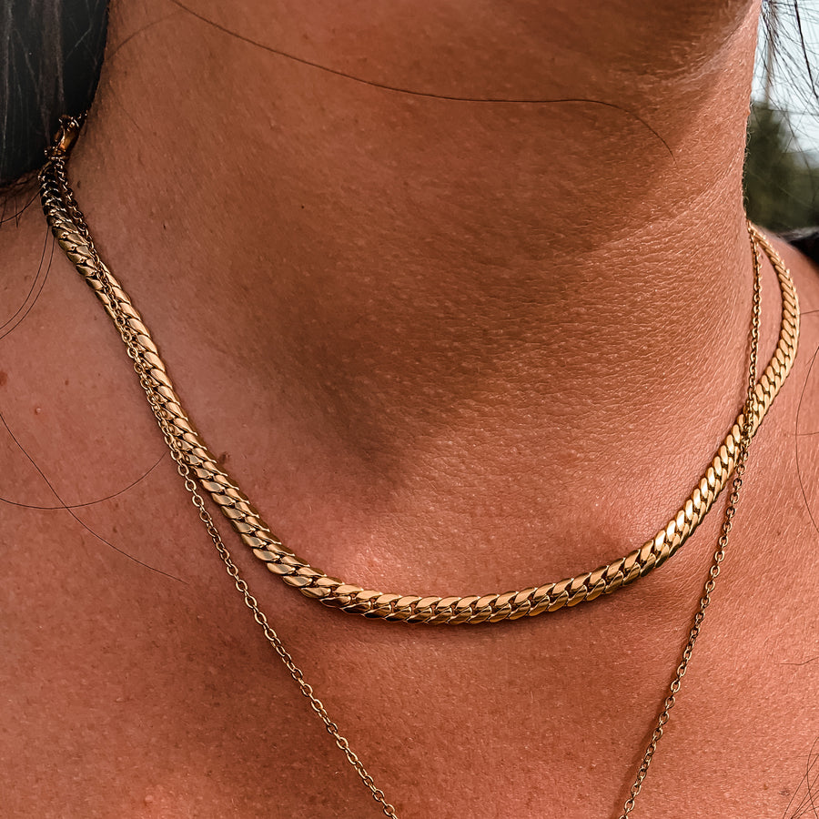 Ατσάλινη Αλυσίδα Λαιμού - Thick Chain(χρυσό, ασημί)