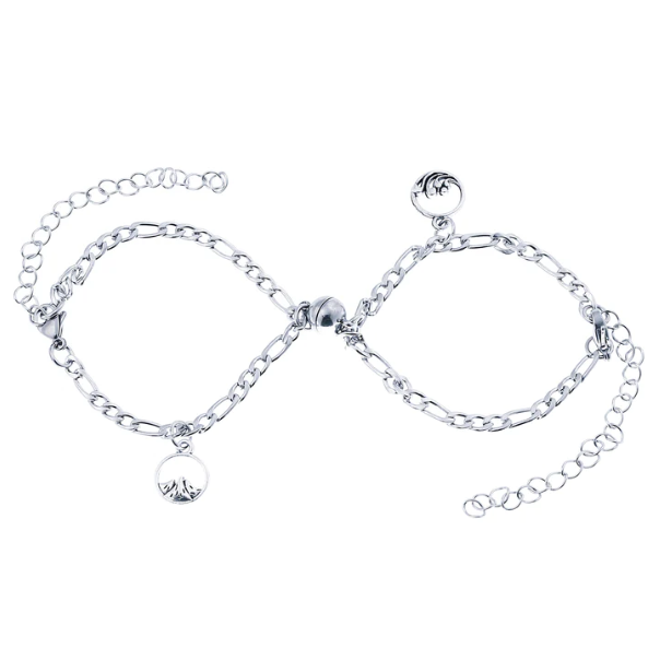 Βραχιόλια από αλυσίδα για ζευγάρια με μαγνήτη - Magnetic Chain Bracelets